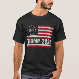 Camiseta Donald Trump 2028 Shirt, 45 47 48 American Flag