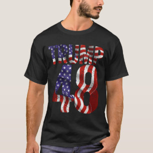 Camiseta Donald Trump 2028 Trump 45 47 48º Presidente Ameri