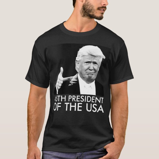 Camiseta DONALD TRUMP 45º Presidente T-shirts (Frente)