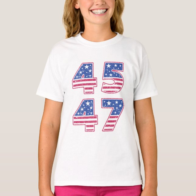 Camiseta Donald Trump 45-47 (Frente)