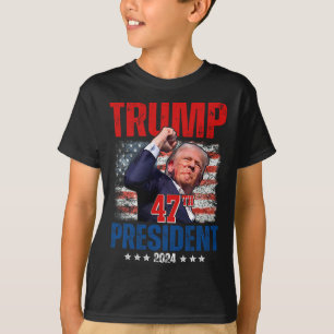 Camiseta Donald Trump 47.º Presidente 2024 Inauguração de T