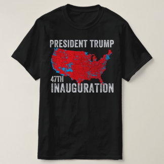 Camiseta Donald Trump 47.º Presidente 2025 Inauguração EUA