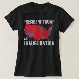 Camiseta Donald Trump 47.º Presidente 2025 Inauguração EUA
