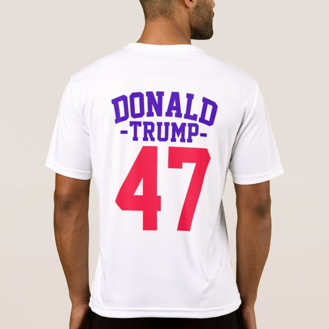 Camiseta Donald Trump 47 Eleição Presidencial 2024 (Verso)
