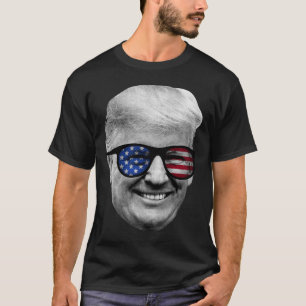 Camiseta Donald Trump American Flag 4 De Julho