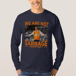 Camiseta Donald Trump caminha no caminhão de lixo 2024