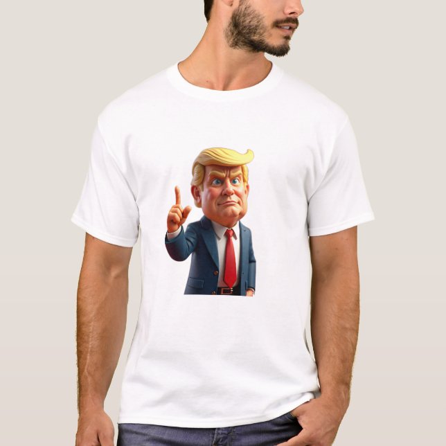 Camiseta Donald Trump Cartoon (Frente)