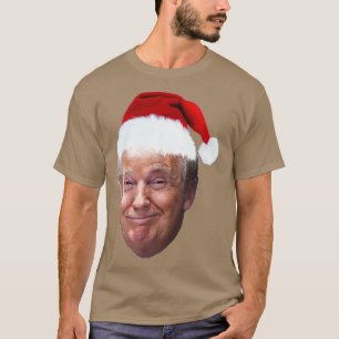 Camiseta Donald Trump Christmas T Shirt Engraçado papais n