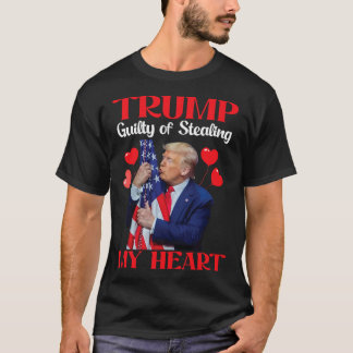 Camiseta Donald Trump Com A Bandeira Dos Eua Culpada De Rou