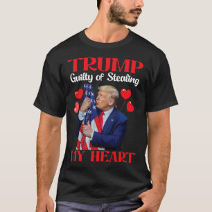 Camiseta Donald Trump Com Bandeira Dos EUA Trump Culpado De