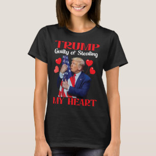 Camiseta Donald Trump Com Bandeira Dos EUA Trump Culpado De