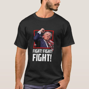 Camiseta Donald Trump Combatendo Contra Apoiadores Mais For