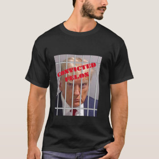 Camiseta Donald Trump Condenou Felon Por Trás De Bares Long