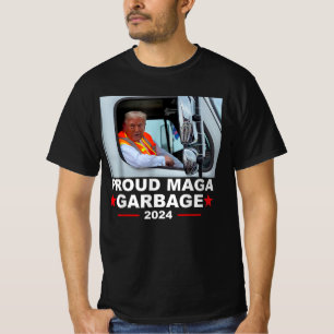 Camiseta Donald Trump Corre Em Caminhão De Lixo Orgulhoso M