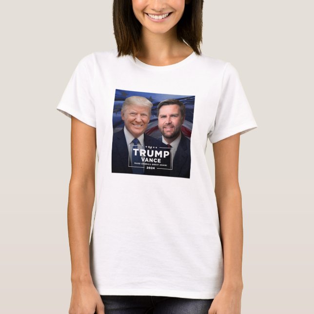 Camiseta Donald Trump e JD Vance (Frente)