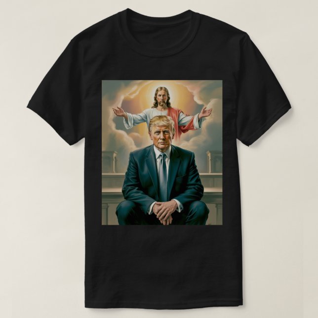 Camiseta Donald Trump e Jesus Cristo (Frente do Design)