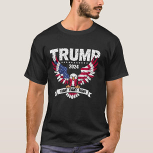 Camiseta Donald Trump Eagle Presidente 2024 Leve a América 