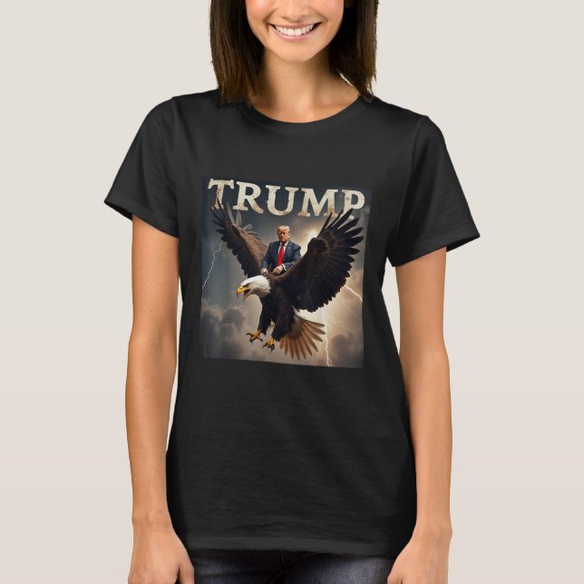 Camiseta Donald Trump Eagle Presidente dos EUA (Frente)