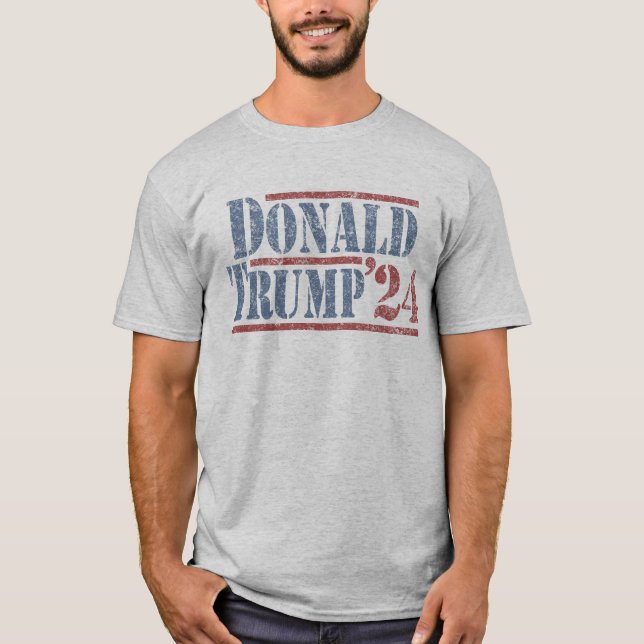 Camiseta Donald Trump, em apuros, 2024 (Frente)