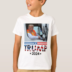 Camiseta Donald Trump Em Garbyge Truck Team Garge For Trump