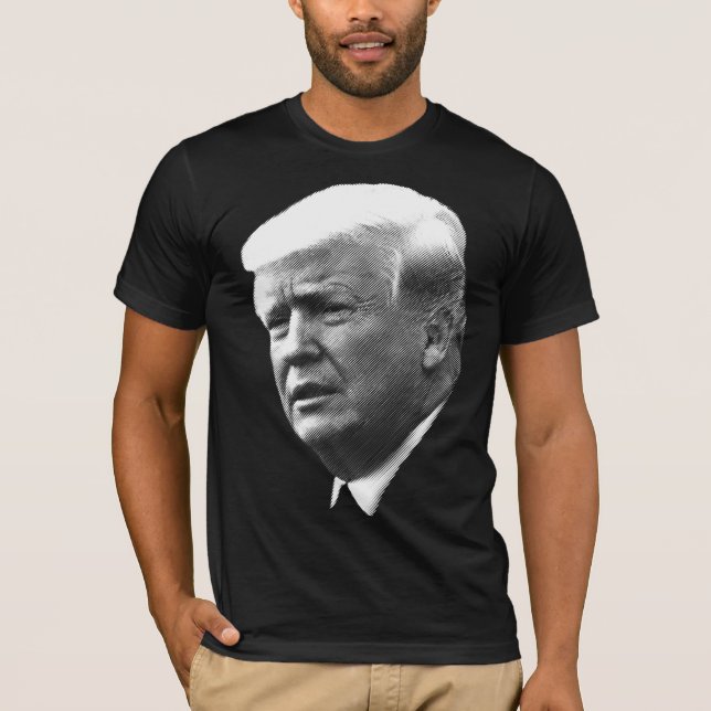 Camiseta Donald Trump enfrenta o retrato (Frente)