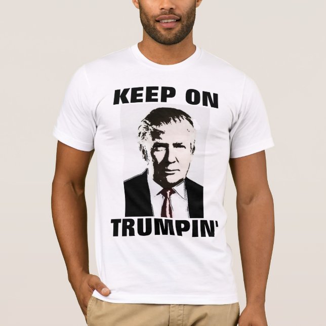 Camiseta DONALD TRUMP engraçado 2016 t-shirt, MANTEM-SE em (Frente)