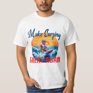 Camiseta Donald Trump "Faça Excelente de surfe novamente"