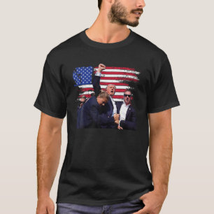 Camiseta Donald Trump Fist Salute USA Butler PA Patriot MAG