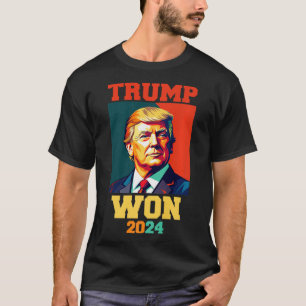 Camiseta Donald Trump Ganhou A Inauguração Eleitoral 2024 H