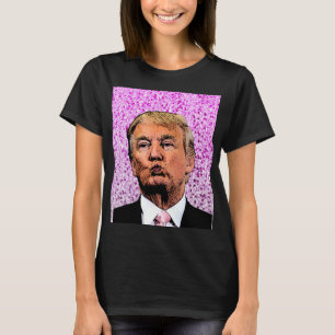 CAMISETA DONALD TRUMP GLITTER BISS T-SHIRTS DE ANIVERSÁRIO