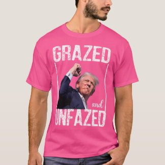 Camiseta Donald Trump Grazed E Inabalável Eleições 2024