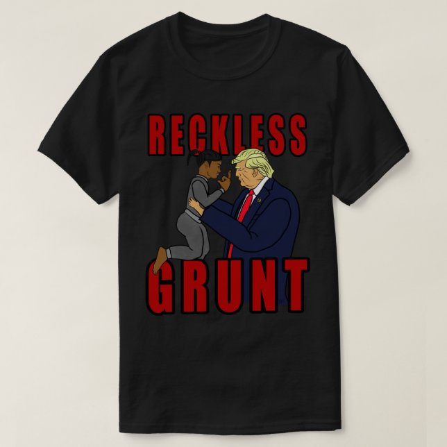 Camiseta Donald Trump Grunt Inconsciente (Frente do Design)