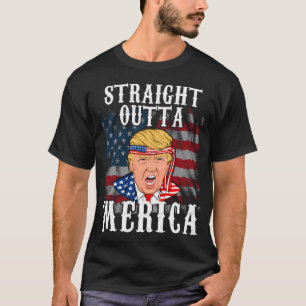 Camiseta Donald Trump Hetero Out Merica Independence Da Da