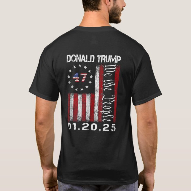 Camiseta Donald Trump Inauguration Day 2025 47th Presidente (Verso)