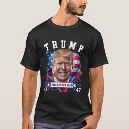 Camiseta Donald Trump J.D. Vance Leva a América de volta