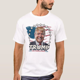 Camiseta Donald Trump J.D. Vance Leva a América de volta