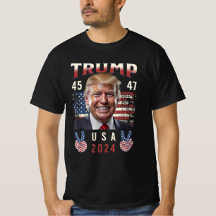 Camiseta Donald Trump J.D. Vance Leva a América de volta