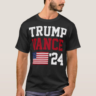Camiseta Donald Trump Jd Vance 2024 American Flag