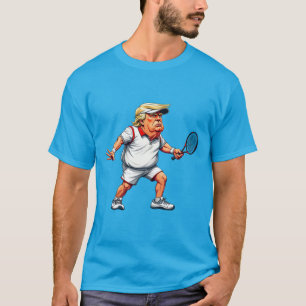 Camiseta Donald Trump joga tênis