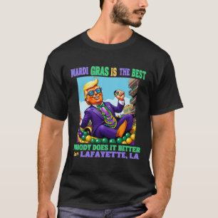 Camiseta Donald Trump Lafayette, La Mardi Gras 2025 Nenhum 