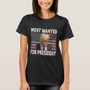 Camiseta Donald Trump Mais Desejado Para O Presidente 2024