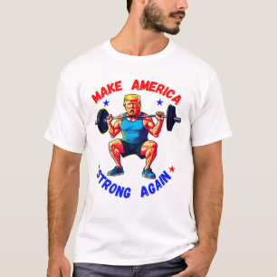 CAMISETA DONALD TRUMP-MAKE AMERICA NOVAMENTE FORTE