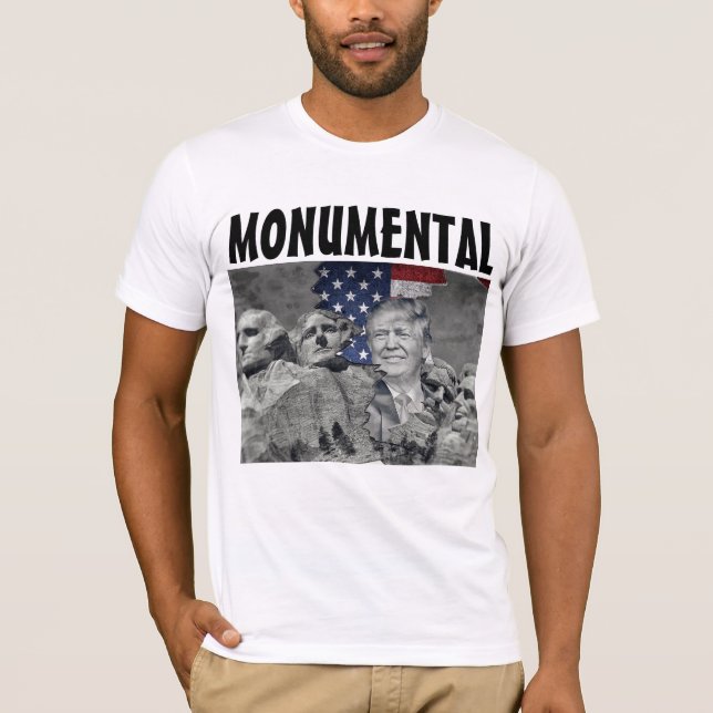 CAMISETA DONALD TRUMP MONT RUSHMORE T-SHIRTS (Frente)