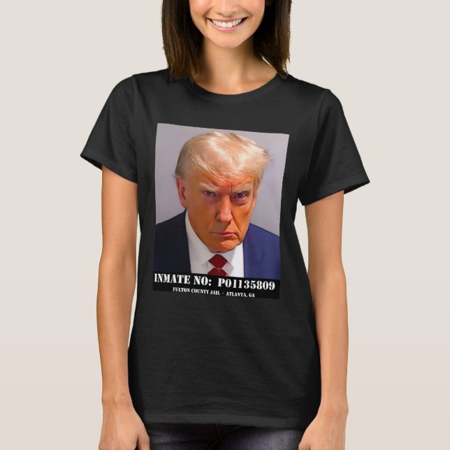Camiseta Donald Trump Mug Shot (Frente)