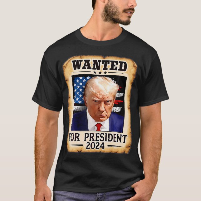 Camiseta Donald Trump Mug Shot (Frente)