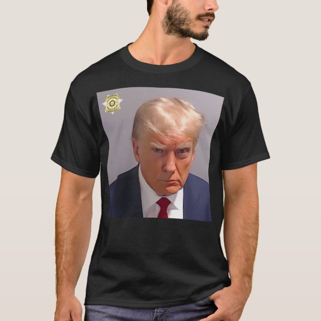 Camiseta Donald Trump Mug Shot (Frente)