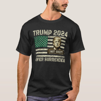 Camiseta Donald Trump Mugshot Presidente Trump Nunca Surgiu