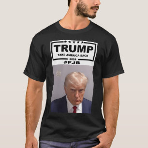 Camiseta Donald Trump Mugshot Retire A América De 2024