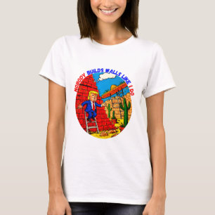CAMISETA DONALD TRUMP- NINGUÉM CONSTRUI PAREDES COMO EU.