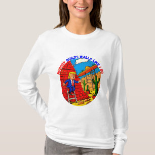 CAMISETA DONALD TRUMP- NINGUÉM CONSTRUI PAREDES COMO EU.
